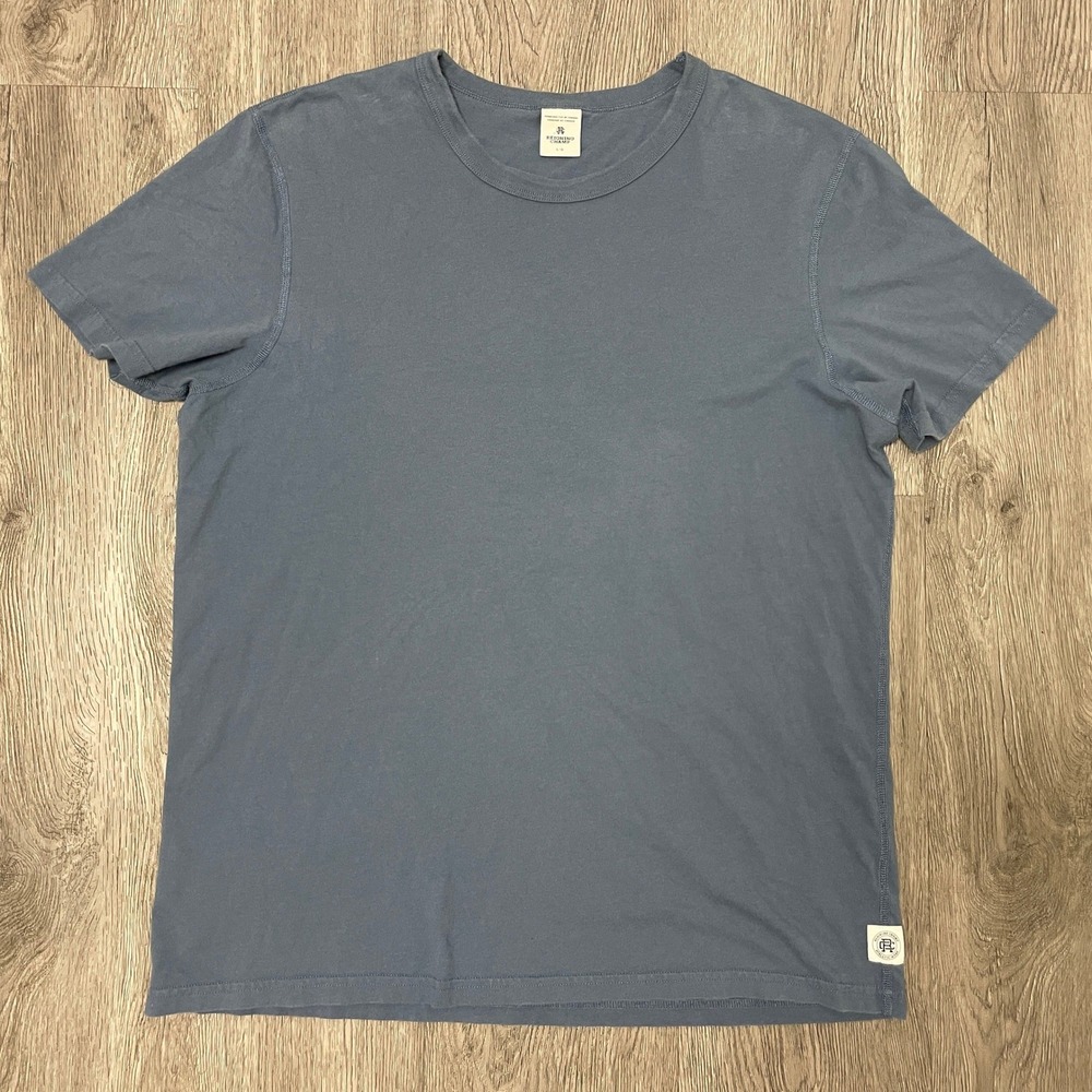 Reigning Champ T Shirt Mens Large Blue Short Sleeve Cotton Handcrafted Canada